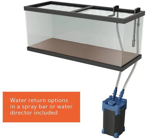 Aqueon QuietFlow Canister Filter for Freshwater and Saltwater Aquariums - Ruby Mountain Aquarium supply