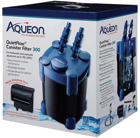 Aqueon QuietFlow Canister Filter for Freshwater and Saltwater Aquariums - Ruby Mountain Aquarium supply