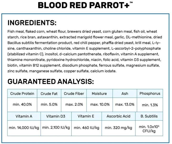 Hikari Blood Red Parrot+ Mini Pellet Food - Ruby Mountain Aquarium supply