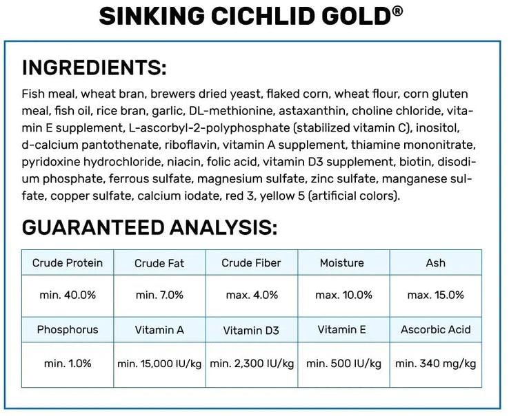 Hikari Sinking Cichlid Gold Medium Pellet Food - Ruby Mountain Aquarium supply
