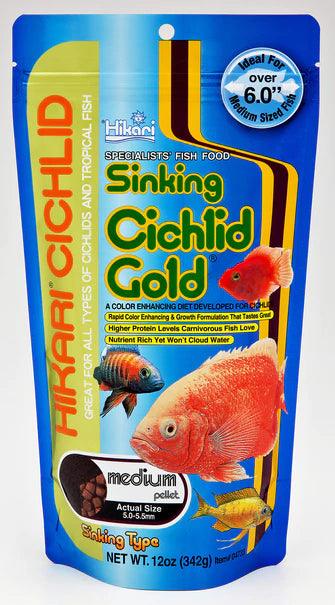 Hikari Sinking Cichlid Gold Medium Pellet Food - Ruby Mountain Aquarium supply