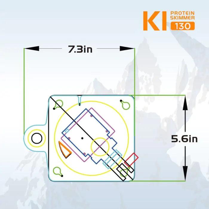 IceCap K1-130 Protein Skimmer - Ruby Mountain Aquarium supply