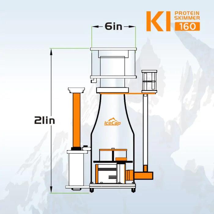 IceCap K1-160 Protein Skimmer - Ruby Mountain Aquarium supply