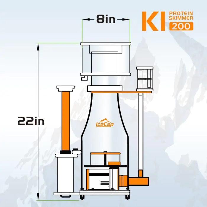 IceCap K1-200 Protein Skimmer - Ruby Mountain Aquarium supply