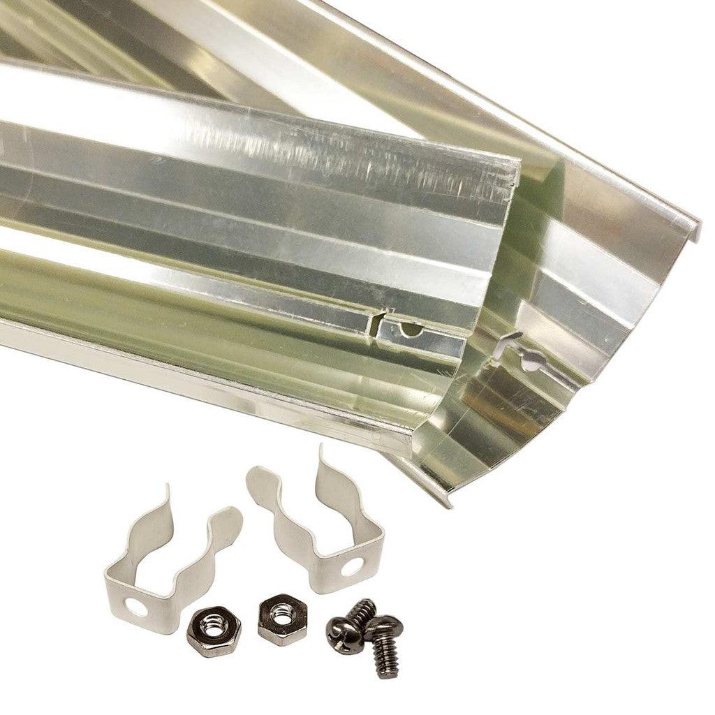 LET Lighting Miro-4 T5 Reflector w/ Clips - Ruby Mountain Aquarium supply