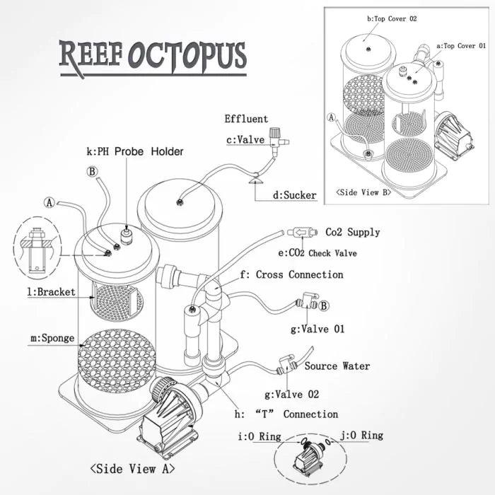 SRO CR5000D 8in Dual Chamber Calcium Reactor - Ruby Mountain Aquarium supply
