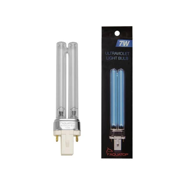 AQUATOP R7WUV-SQ 7 Watt UV Replacement Bulb for FZ7, PF25-UV, PF40-UV, SP7-UV & UVE-7 - Ruby Mountain Aquarium supply