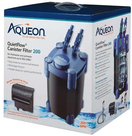 Aqueon QuietFlow Canister Filter for Freshwater and Saltwater Aquariums - Ruby Mountain Aquarium supply