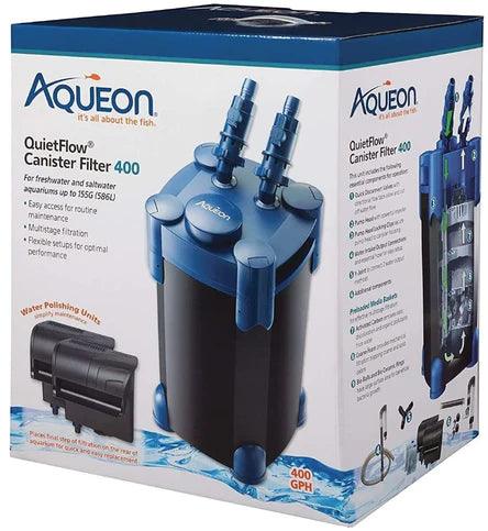 Aqueon QuietFlow Canister Filter for Freshwater and Saltwater Aquariums - Ruby Mountain Aquarium supply