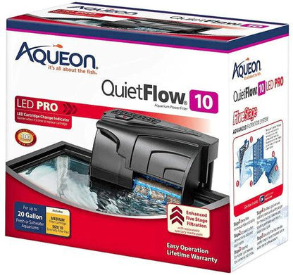 Aqueon QuietFlow LED Pro Aquarium Power Filter - Ruby Mountain Aquarium supply