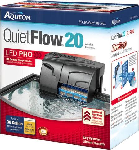 Aqueon QuietFlow LED Pro Aquarium Power Filter - Ruby Mountain Aquarium supply