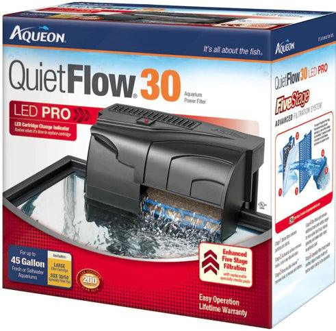 Aqueon QuietFlow LED Pro Aquarium Power Filter - Ruby Mountain Aquarium supply