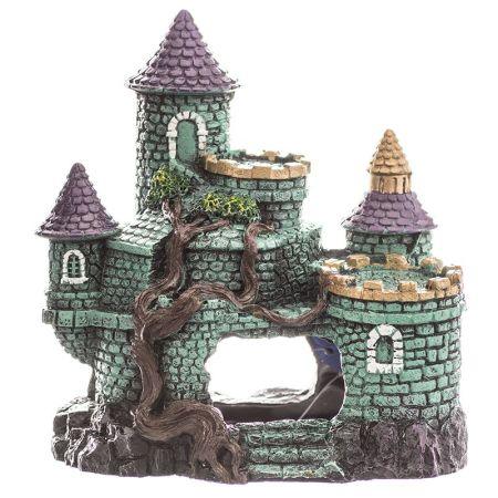 Blue Ribbon Exotic Environments Hobbit Castle Aquarium Ornament - Ruby Mountain Aquarium supply