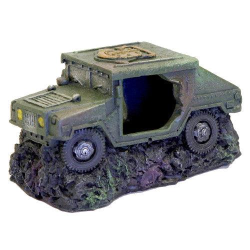 Blue Ribbon Exotics Humvee With Cave - Ruby Mountain Aquarium supply