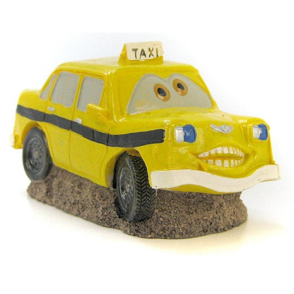 Blue Ribbon Smiley Taxi Ornament - Ruby Mountain Aquarium supply