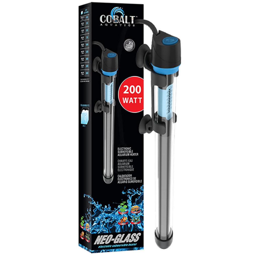 Cobalt Aquatics Neo-Glass Submersible Aquarium Heater - 200 Watt - Ruby Mountain Aquarium supply