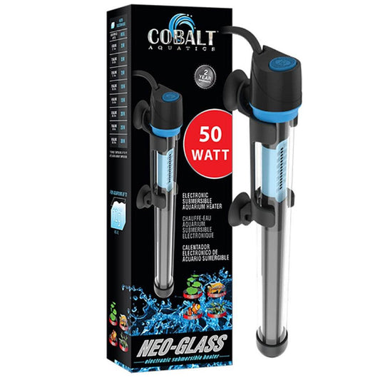 Cobalt Aquatics Neo-Glass Submersible Aquarium Heater - 50 Watt - Ruby Mountain Aquarium supply