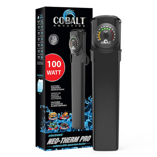Cobalt Aquatics Neo-Therm Pro Submersible Aquarium Heater (Plastic) - 100 Watt - Ruby Mountain Aquarium supply