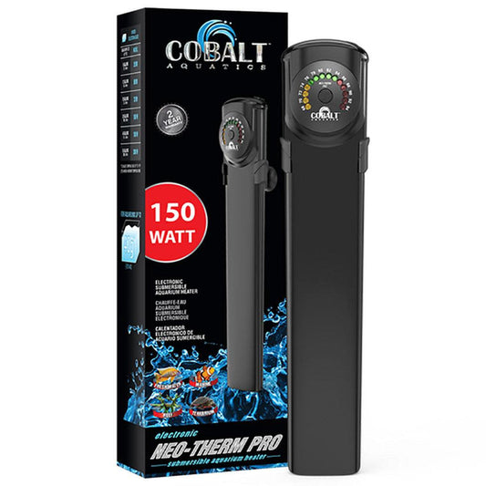 Cobalt Aquatics Neo-Therm Pro Submersible Aquarium Heater (Plastic) - 150 Watt - Ruby Mountain Aquarium supply