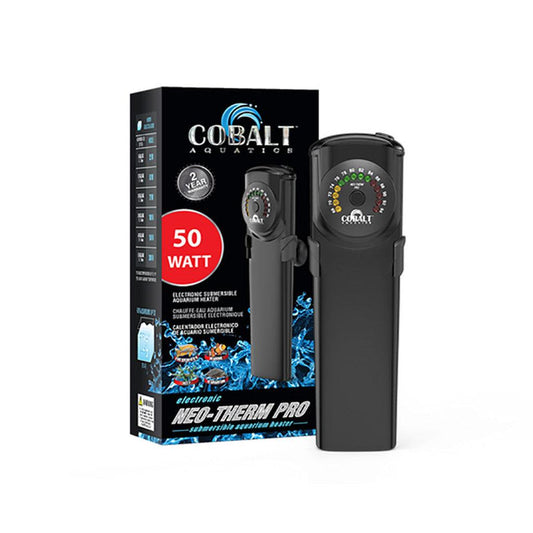 Cobalt Aquatics Neo-Therm Pro Submersible Aquarium Heater (Plastic) - 50 Watt - Ruby Mountain Aquarium supply