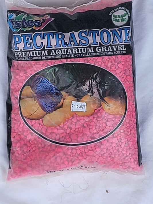 Estes Spectrastone Permaglo Pink - Ruby Mountain Aquarium supply