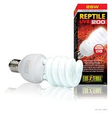 Exo Terra Reptile UVB200 High Output UVB Bulb 26W - Ruby Mountain Aquarium supply