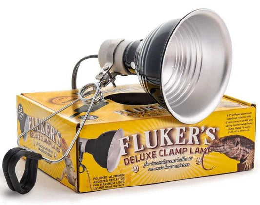 Flukers Clamp Lamp with Switch - Ruby Mountain Aquarium supply