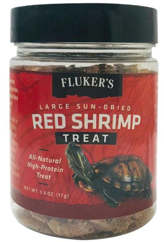 Flukers Sun-Dried Large Red Shrimp Treat - Ruby Mountain Aquarium supply