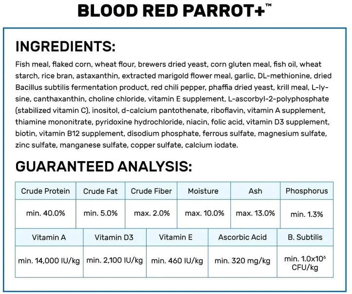 Hikari Blood Red Parrot+ Medium Pellet Food - Ruby Mountain Aquarium supply