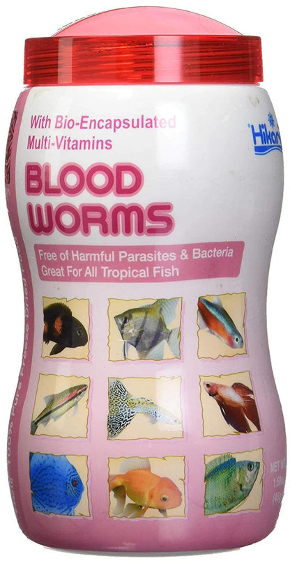 Hikari Bloodworms Freeze Dried Food - Ruby Mountain Aquarium supply