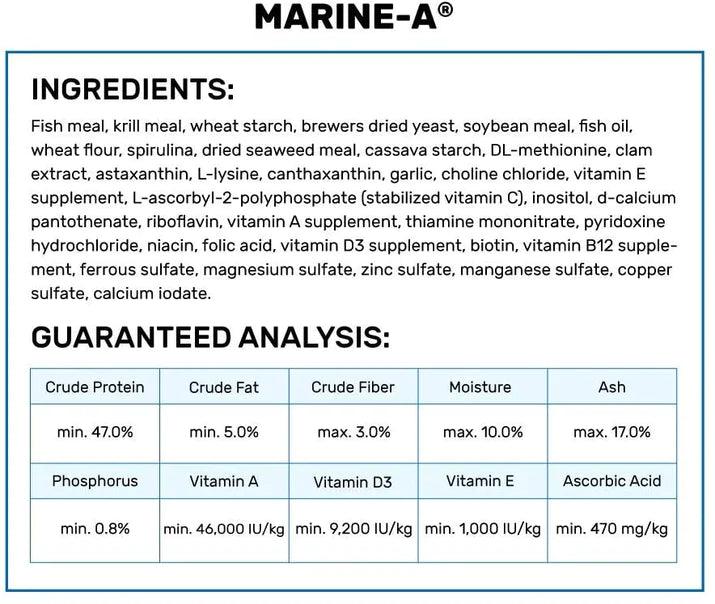 Hikari Marine A Fish Food - Ruby Mountain Aquarium supply