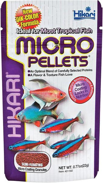 Hikari Micro Pellets Tropical Fish Food - Ruby Mountain Aquarium supply