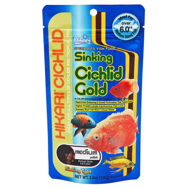 Hikari Sinking Cichlid Gold Medium Pellet Food - Ruby Mountain Aquarium supply