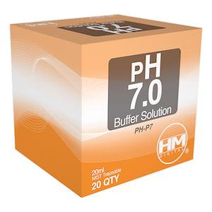 HM Digital pH 7.0 buffer solution - 20 packets of 20 ml - Ruby Mountain Aquarium supply