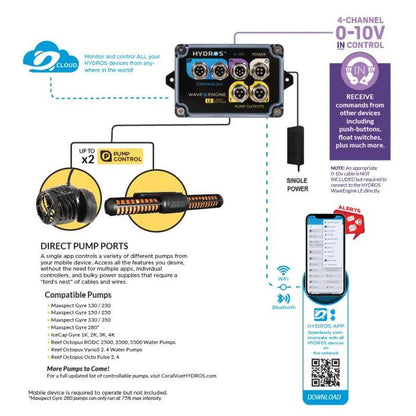 HYDROS WaveEngine LE Pump Controller - Ruby Mountain Aquarium supply