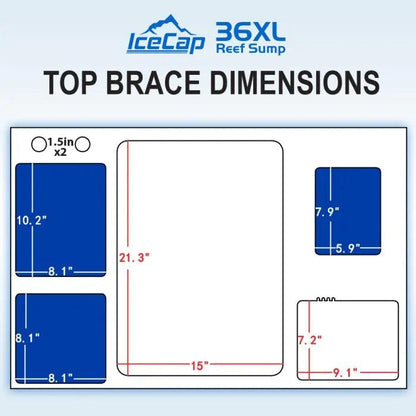 IceCap 36XL Reef Sump with Kit - Ruby Mountain Aquarium supply