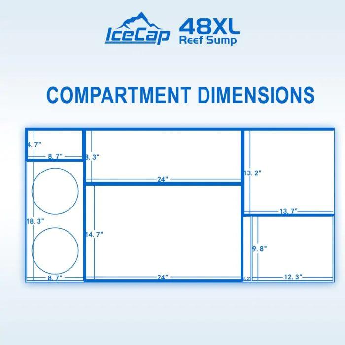 IceCap 48XL Reef Sump with Kit - Ruby Mountain Aquarium supply