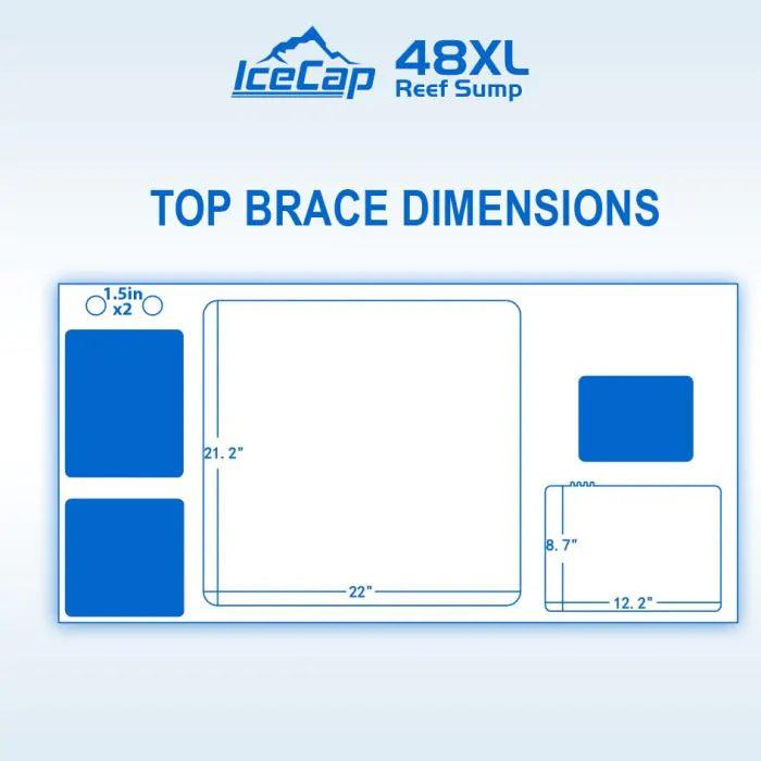IceCap 48XL Reef Sump with Kit - Ruby Mountain Aquarium supply