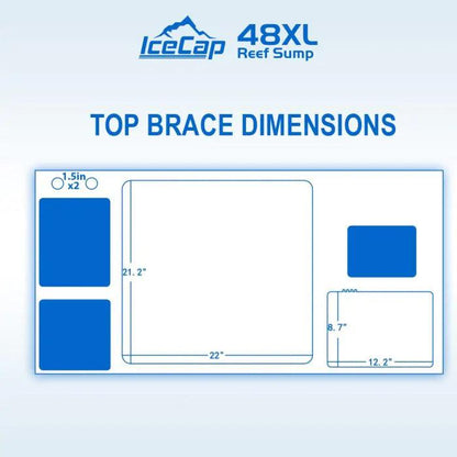 IceCap 48XL Reef Sump with Kit - Ruby Mountain Aquarium supply