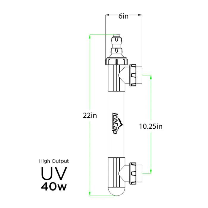 IceCap High Output UV Sterilizer - Ruby Mountain Aquarium supply