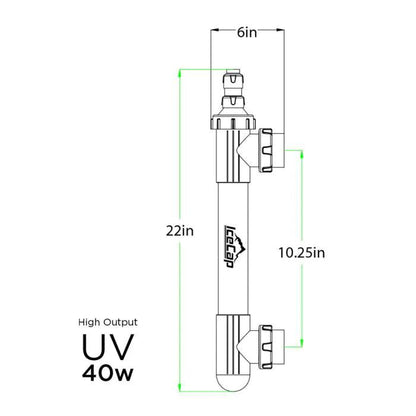 IceCap High Output UV Sterilizer - Ruby Mountain Aquarium supply