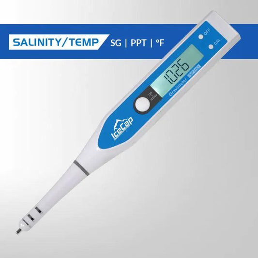 IceCap Salinity/Temperature Digital Pocket Tester - Ruby Mountain Aquarium supply