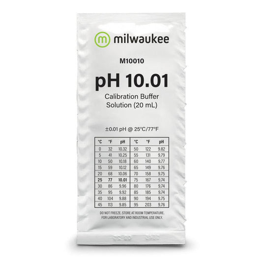Milwaukee M10010B pH 10.01 Calibration Solution Sachet - Ruby Mountain Aquarium supply