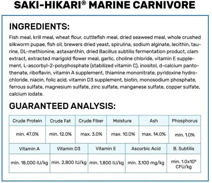 Saki-Hikari Marine Carnivore Sinking Medium Pellet Food - Ruby Mountain Aquarium supply