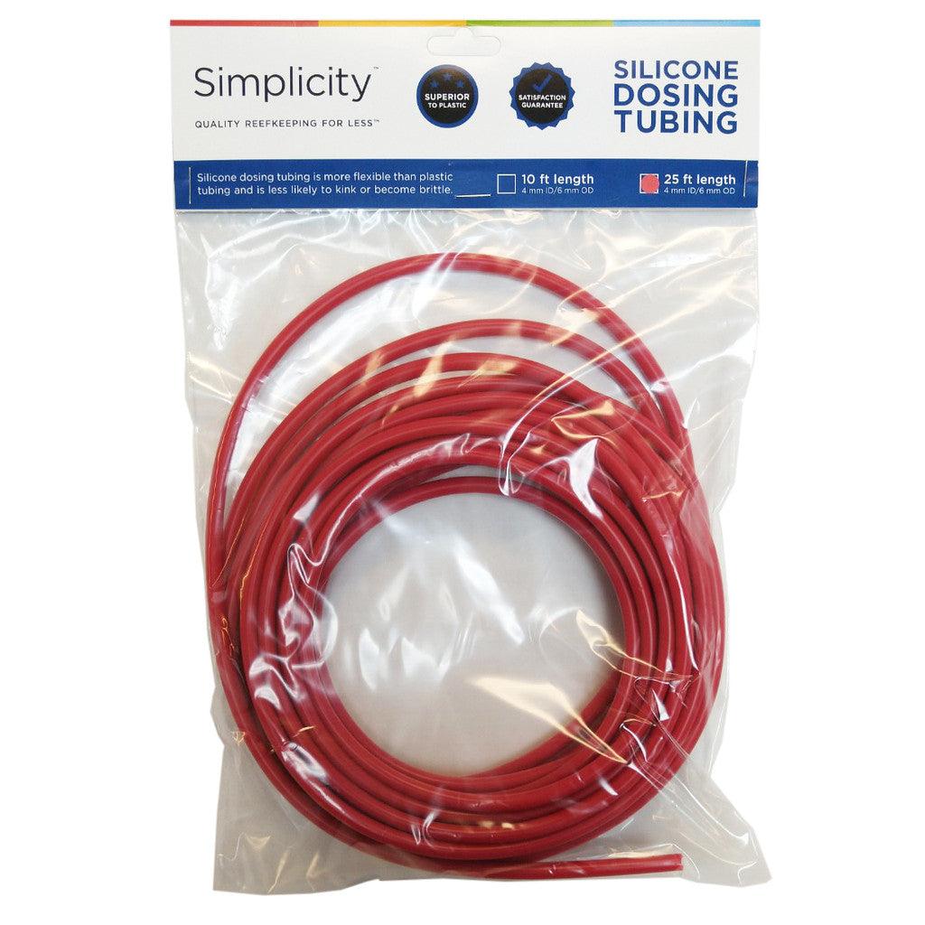 Simplicity Heavy-Duty Silicone Dosing Pump Tubing - Red - 25 Feet - Ruby Mountain Aquarium supply