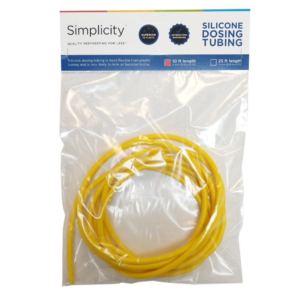 Simplicity Heavy-Duty Silicone Dosing Pump Tubing - Yellow - 10 Feet - Ruby Mountain Aquarium supply