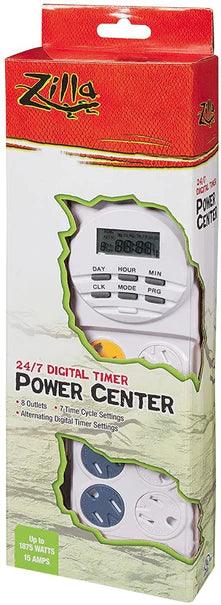 Zilla 24/7 Digital Timer Power Center - Ruby Mountain Aquarium supply