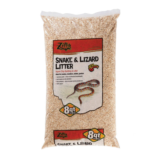 Zilla Aspen Snake & Lizard Litter 8qt - Ruby Mountain Aquarium supply