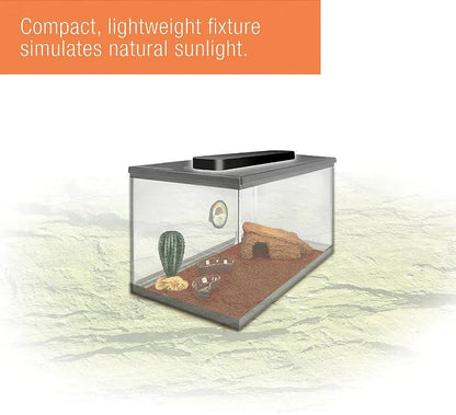 Zilla Slimline Desert Fixture UVB T8 Fluorescent Light - Ruby Mountain Aquarium supply