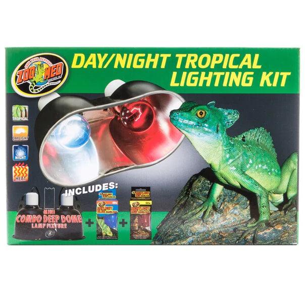 Zoo Med Day/Night Tropical Lighting Kit - Ruby Mountain Aquarium supply